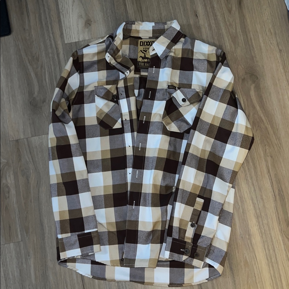 DIXXON The Rambler Flannel in Brown and Cream